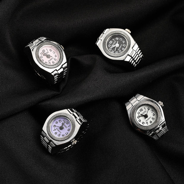 Time Ring Watch New Korean Style Alloy Creative Couple Watch