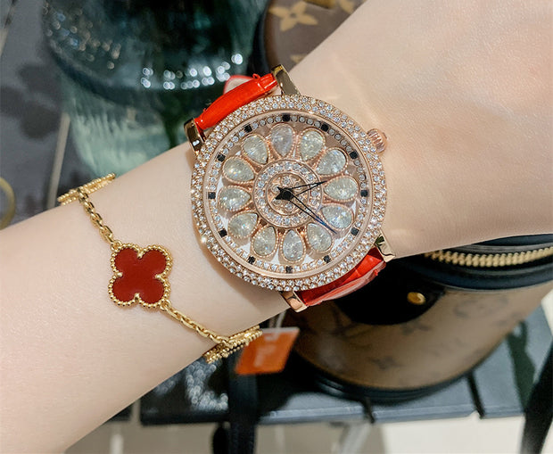 Women's Niche Diamond Luxury Rainbow Watch